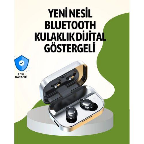 Gerçek Kablosuz Kulaklık – Bluetooth 5 0, Şarj Kutulu, Parmak İzi Kontrollü