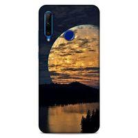Lopard Huawei Y6P Uyumlu Kılıf Gece'S (49) Ultra Silikon Kılıf Ay Yansıması