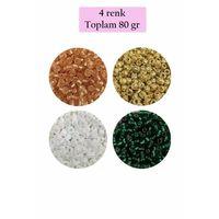 Dökme Cam Kum Boncuk (8/0) 3 mm - 4 Renk - Toplam 80 Gram - BNC416