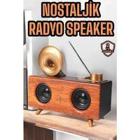 Çalar Radyo Müzik Kutusu Nostaljik Hoparlör Speaker