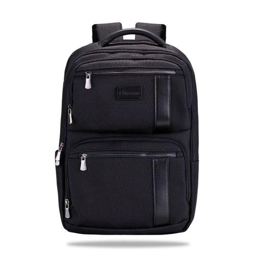 Classone BP-BS100  Business VIP B1 - Serisi 15.6 inch Uyumlu WTX Pro Su Geçirmez Kumaş Laptop Sırt Çantası -Siyah