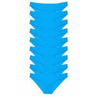 9 adet Süper Eko Set Likralı Kadın Slip Külot Mavi