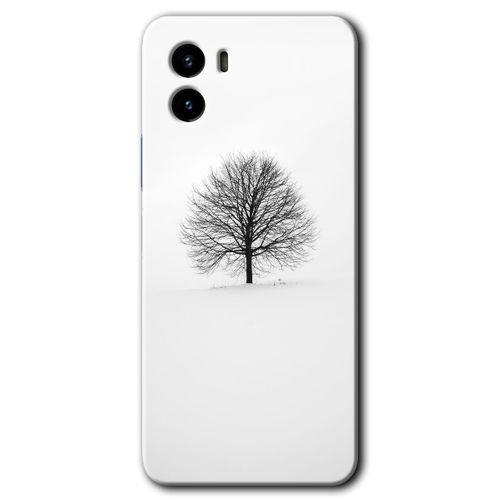 Vivo Y15s Kılıf HD Desen Baskılı Arka Kapak - Alone Tree