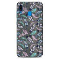 Samsung Galaxy A30 Kılıf Desenli Özel Seri Tüyler (6) Silikon Kılıf