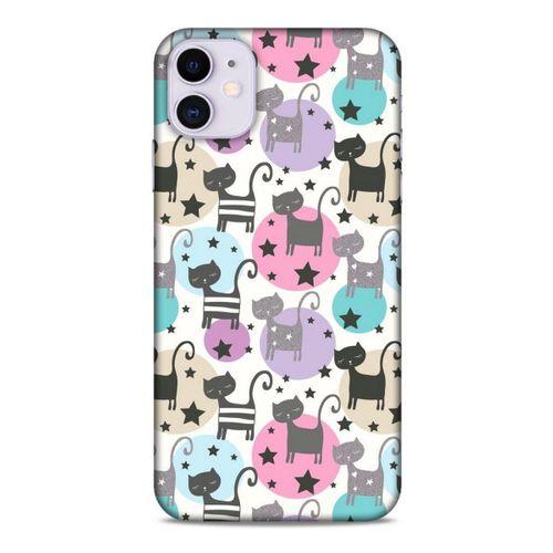 Lopard Apple Iphone 11 Uyumlu Kılıf Kediler (9) Kılıf Puantiyeli Kedi