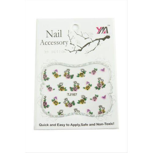 Gül Tırnak Aksesuarı Tattoo Sticker