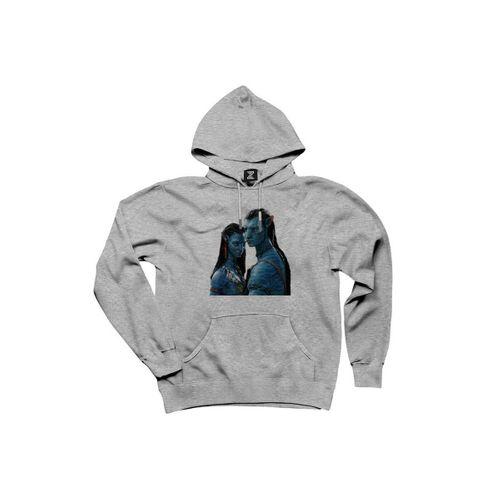 Avatar The Way of Water Carina Jake Gri Kapşonlu Sweatshirt Hoodie
