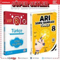 Editör Yayınları 8.Sınıf Türkçe VİP Konu ve Arı Soru Bankası Seti 2 Kitap