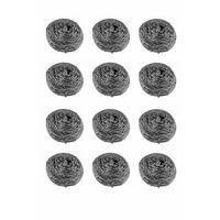 12 Adet Paslanmaz Bulaşık Teli Endüstriyel Boy 10 gr