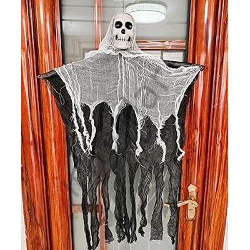 Saçaklı Ürperti Kuru Kafa Korku Hayalet Asılabilir Korkutucu Hayalet İskelet Cadılar Bayramı