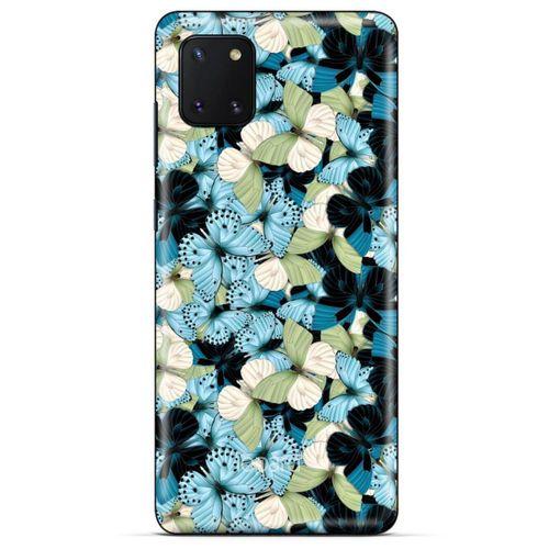 Huawei Y5P Kılıf Kelebek Etkisi (26) Tpu Silikon Kılıf Sarı Kırmızı