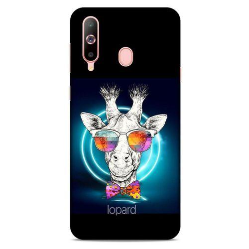 Samsung Galaxy A60 Kılıf FunnyMaX (6) Silikon Kılıf Siyah Zürafa