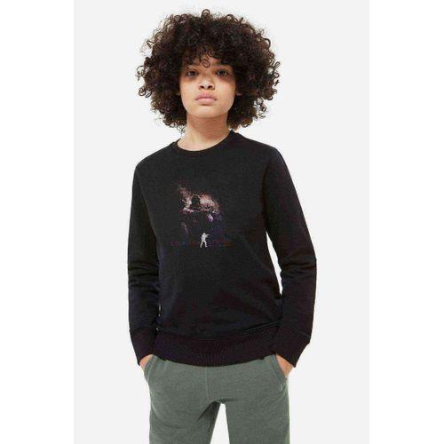 Cs Go Counter Strike Baskılı Unisex Çocuk Siyah Sweatshirt