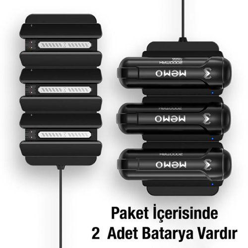 MEMO DL10 - CX12 TELEFON SOĞUTUCU FAN BATARYA ŞARJ PANELI + 2 YEDEK POWERBANK