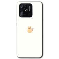 Redmi 10C Kılıf HD Desen Baskılı Arka Kapak - Cat Minimalism