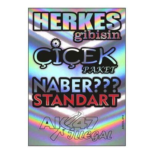 SEVGENT A5 Hologram Sticker 080 Tek Paket Çoklu