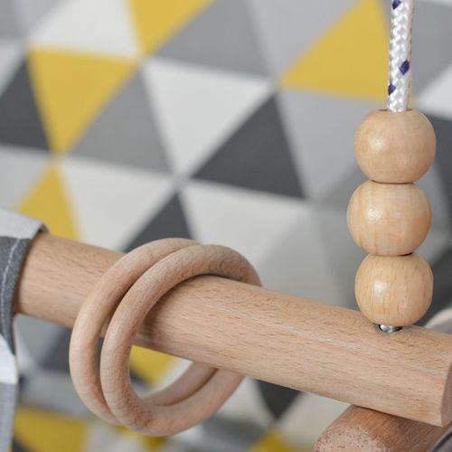 Tavana Asılan Doğal Ahşap Çocuk | Bebek Hamak Ev Tipi Salıncak 29