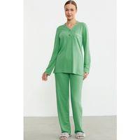 Sementa 76438 Yarım Düğmeli Cep Detaylı Pijama Takım