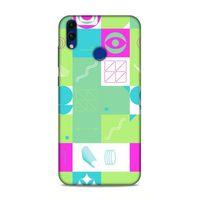 Huawei Honor 8C Uyumlu Kılıf Insomnia (30) Silicone Case Pembe Yeşil