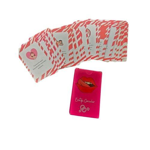 50 Parça Erotik Görev Kartları – Çiftler İçin Özel Oyun Seti