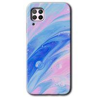 Huawei P40 Lite Kılıf Kapak - Art Design 38 +Hayalet Ekran Yandan Gözükmez