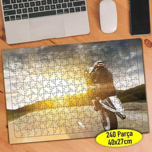 Hız Tutkunu Motorsiklet Yarışçısı 240 Parça Puzzle Yapboz-17959