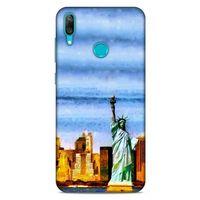 Cityx (48) Huawei Y7 Prime 2019 Kılıf Silikon Kapak Desenli