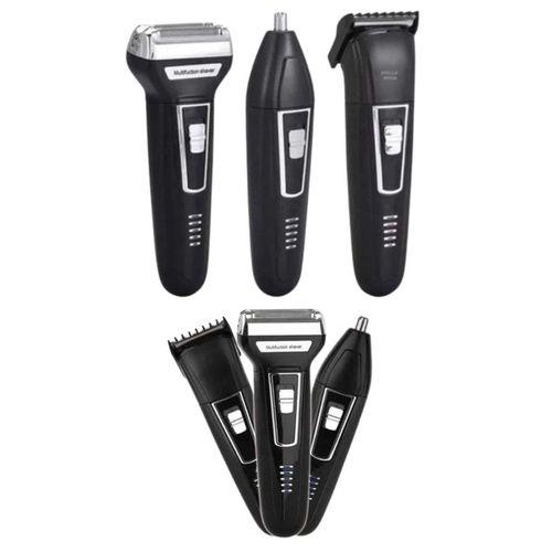 3'lü Set Saç Sakal Kesme Traş Makinesi Burun Kılı Alma Tıraş Makinesi