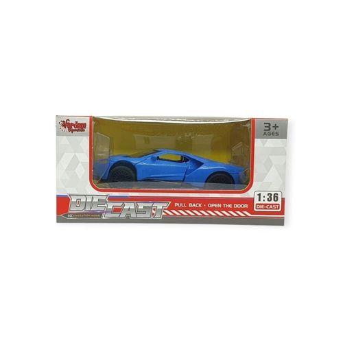 Çek Bırak Metal Arabalar 13 cm - SR2211- Mavi