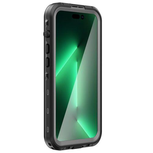 Newface iPhone 14 Pro Kılıf Red Pepper Magneticsafe Su Geçirmez Kılıf - Siyah-Gri