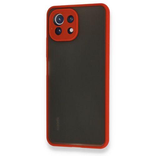 Xiaomi Mİ 11 Lite Kılıf Montreal Silikon Kapak - Kırmızı