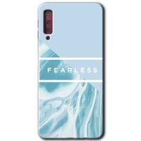 Galaxy A7 2018 Kılıf HD Desen Baskılı Arka Kapak - Fearless + Kırılmaz Cam