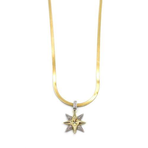 Kuzey Yıldızı İtalyan Zincir Kolye - Altın