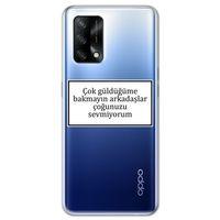 Oppo A74 Kılıf HD Yazı Baskılı Silikon Arka Kapak - Yazı 15