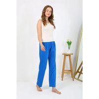 Kadın Penye Düz Tek Alt Pijama Mavi