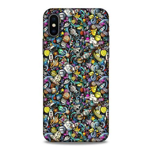 Graffitix (48) Desenli Silikon Kapak Apple iPhone XS Kılıf