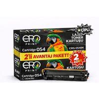 Canon CRG 054 Siyah Muadil Toner - 1500 Sayfalık Çipli Toner - 2'li Avantaj Paket
