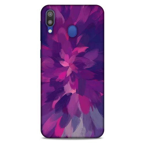 Samsung Galaxy M20 Uyumlu Kılıf Mor Delisi (43) Thin Fit Kılıf Yağlı Boya