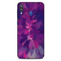 Samsung Galaxy M20 Uyumlu Kılıf Mor Delisi (43) Thin Fit Kılıf Yağlı Boya