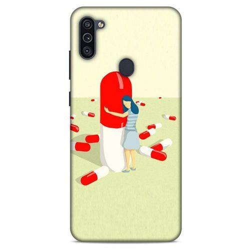 Samsung Galaxy M11 Kılıf Depresyon (19) Kılıfları Kahve Turuncu