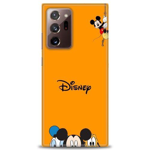 Samsung Galaxy Note 20 Ultra Kılıf HD Baskılı Kılıf - Turuncu Disney + Tam Ekran Koruyucu