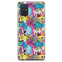 Graffitix (7) Desenli Silikon Kapak Samsung Galaxy M51 Kılıf