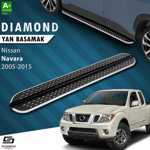 S-Dizayn Nissan Navara 2 Diamond Krom Yan Basamak 203 Cm 2005-2015