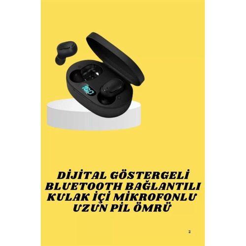 Bluetooth Kulaklık Dijital Göstergeli Yüksek Ses Kaliteli Uzun Pil Ömrü