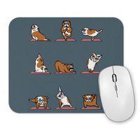 Bulldog Yoga Pug Köpek Mouse Pad
