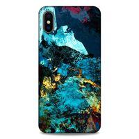 Lopard Apple iPhone XS Max Uyumlu Kılıf Soyut Sanat (40) Desenli Fit Silikon Kılıf