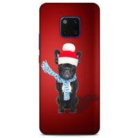 Huawei Mate 20 Pro Kılıf Köpek Kıyafetleri (23) Ultra Koruma Kılıfı French Bulldog Bere