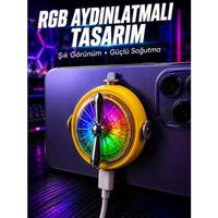 Rgb Işıklı Manyetik Telefon Oyun Soğutucu Fan