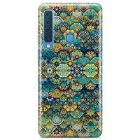 Samsung Galaxy A9 2018 Kılıf Sekizgen Motifler Arka Kapak Koruma Desenli Full Koruyucu