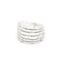 Beş Sıra İncili Su Yolu Bileklik - Gümüş